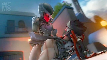 Assassin and Genji Get It On in Overwatch