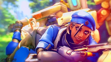 Overwatch's Bastion and Ana CakeofCakes Get Fucked Hard in this Hentai Porn Video
