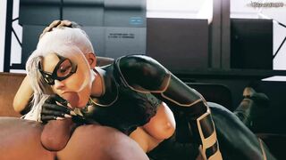 Black Cat Hazard3000 - A Marvelous Hentai Porn Video!