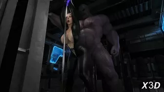 Fulfilling Your Desires - Black Widow and Thanos' Erotic Adventure in 3D