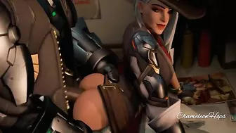 Bob and Ashe's Kinky Overwatch Cosplay Bob and Ashe's Kinky Overwatch Cosplay