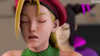 Street Fighter's Cammy and Juri Go Wild on Redmoa Street