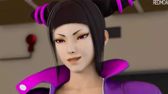 Street Fighter's Cammy and Juri Go Wild on Redmoa Street