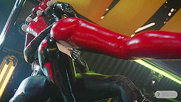 S&M Catwoman and Harley Quinn's Reckless Ride - A DC Hentai Porn Video