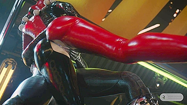 S&M Catwoman and Harley Quinn's Reckless Ride - A DC Hentai Porn Video