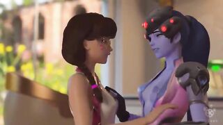 Overwatch Hentai Video - D.Va and Widowmaker's Obscene Adventure