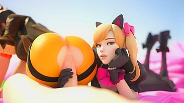 Overwatch's D.Va and Tracer Get Cakey in New Hentai Video