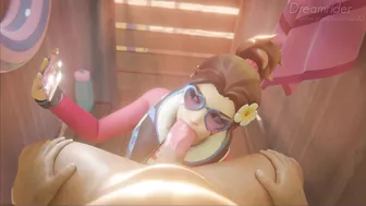 D.Va's Dream Ride - A Hot and Heavy Overwatch Adventure