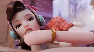 Overwatch's D.Va Gets Lewd in Animated Porn Video