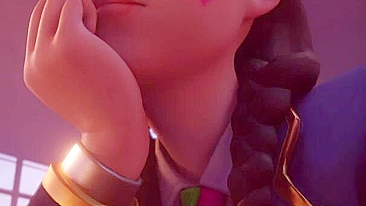 Searching for SEO-optimized title of Hentai porn video featuring D.Va from Overwatch