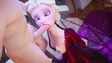 Frozen Elsa Gets Fucked by the Snowman - An XXX Parody