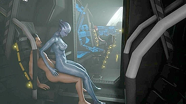 Mass Effect Femshep, Kaidan and Liara's SFM Threesome Fun Time
