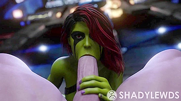 Guardians of the Galaxy - Gamora and Thanos' Steamy Encounter