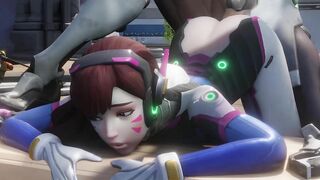 Genji and D.Va's Steamy Overwatch Romp