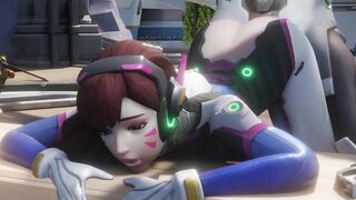 Genji and D.Va's Steamy Overwatch Romp