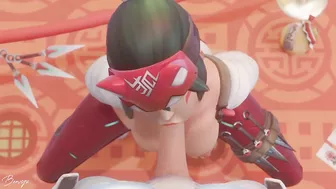 Unleashing the Beast - Genji and Kiriko's Wild Ride in Overwatch