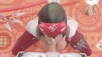 Unleashing the Beast - Genji and Kiriko's Wild Ride in Overwatch