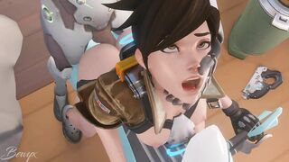 Sexy Cosplay Couple Goes Wild in Overwatch Porn Video