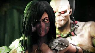 Mortal Kombat's Goro and Mileena get down and dirty in this NSFW hentai porn video.