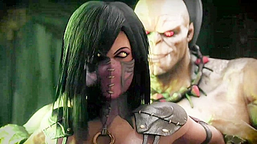 Mortal Kombat's Goro and Mileena get down and dirty in this NSFW hentai porn video.