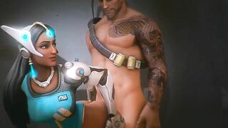 Hanzo and Symmetra's Hot Lesbian Action in Overwatch