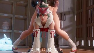 Overwatch's Hanzo and Kiriko Get Down and Dirty in Steamy Hentai Porn Video