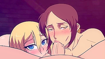 Attack on Titan's Historia Reiss and Ymir Kumbomb Get Down in Steamy Hentai Porn Video