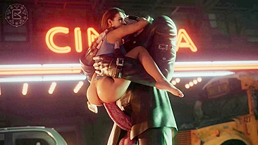 Jill and Nemesis Battle in Resident Evil 3: A Steamy Romp Through Raccoon City
