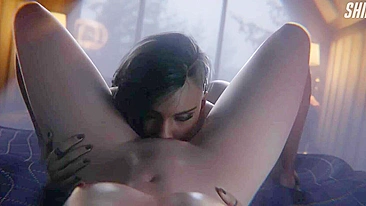 Sexy Judy Alvarez in Cyberpunk 2077 - A Futuristic Porn Adventure