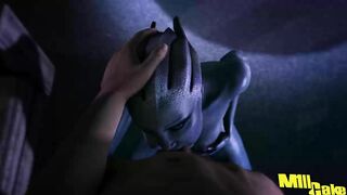 Mass Effect's Liara T'Soni Gets Creamed by m1llcake in Hot Hentai Porn Video