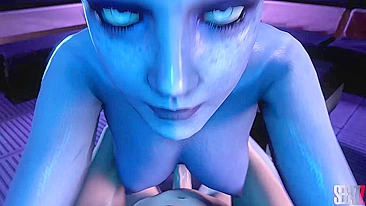 Liara T'Soni Gets Fucked Hard by Secaz in Mass Effect