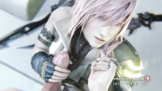 Lightning Farron's Steamy Romp with Bulgingsenpai in Final Fantasy