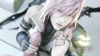 Lightning Farron's Steamy Romp with Bulgingsenpai in Final Fantasy