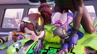 Lucio and D.Va's Steamy Overwatch Romp