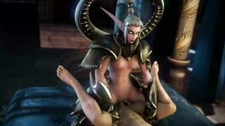 Warcraft's Maiev Shadowsong Goes Berserk in Hentai Porn Video