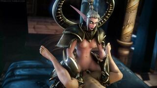 Warcraft's Maiev Shadowsong Goes Berserk in Hentai Porn Video