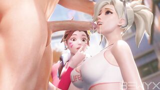 Watch Mercy and D.Va Get Freaky in Overwatch Porn Video