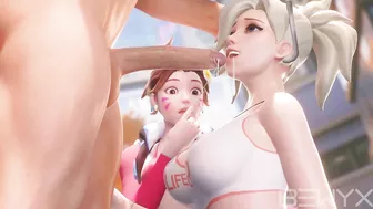 Watch Mercy and D.Va Get Freaky in Overwatch Porn Video