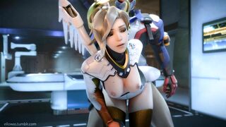 Mercy and Soldier 76 Get Intimate in Overwatch