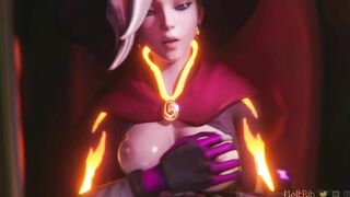 Sexy Mercy and Widowmaker's Hot Threesome in Overwatch