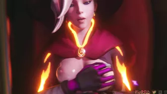 Sexy Mercy and Widowmaker's Hot Threesome in Overwatch