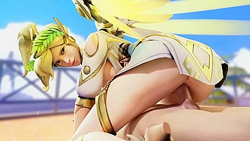 Overwatch's Mercy Gets Fucked Hard by Tracer