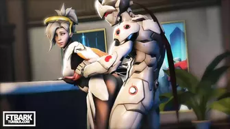 Overwatch's Mercy and Genji go wild in raunchy hentai porn video