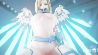 Busty Mercy's Ultimate Tentacle Orgy in Overwatch