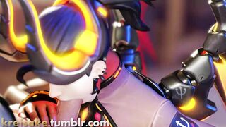 Overwatch's Mercy Gets Fucked by Tracer in Satirical Hentai Porn Video