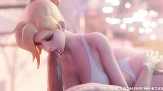 Watch Mercy's Naughty Antics in Overwatch - NSFW Megaera