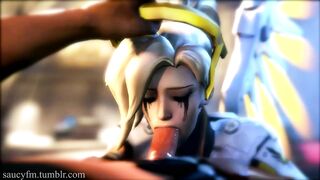 Overwatch Hentai Porn Video - Mercy's Saucy FM