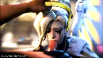 Overwatch Hentai Porn Video - Mercy's Saucy FM