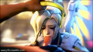 Overwatch Hentai Porn Video - Mercy's Saucy FM