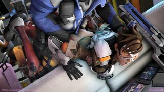 Overwatch's Mercy, Soldier 76 and Tracer Go Wild in Rape-tastic Adventure